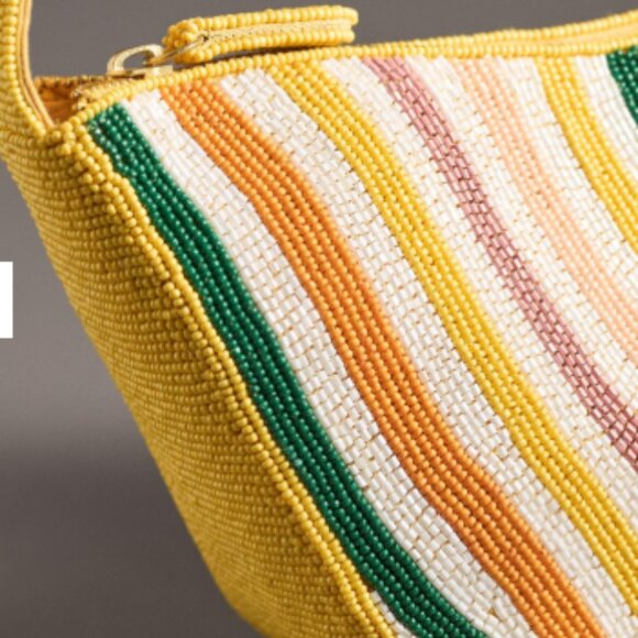 Asymmetric Beaded Shoulder Bag - Brand New Without Tags - Picture 3 of 7